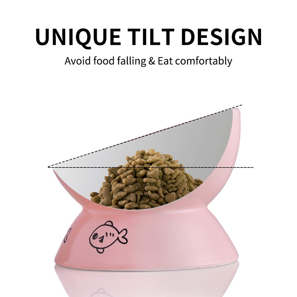 Sweejar Home Pet Feeder in 5 Inch, Pink