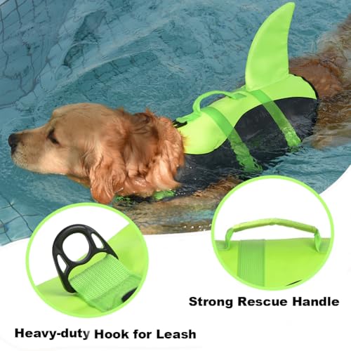 Doglay Pet Apparel in Medium, Green-Shark