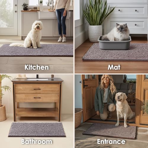EHEYCIGA Pet Bed Mat in 24x16inch, Brown