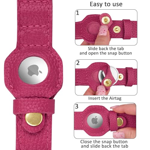 BUDKAS Animal Collar in XS, 9"-12" Neck Fit, Pink