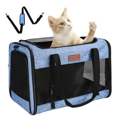 Petux Animal Carrier in 20.0"L x 13.0"W x 13.0"H, Blue