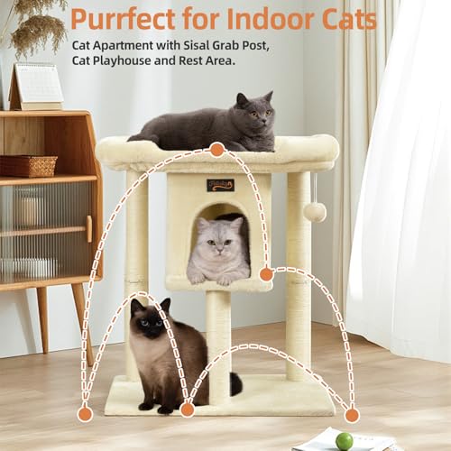 Feliskyn Pet Activity Structure in 28 Inches, Beige