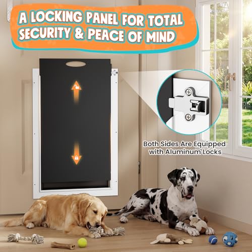 Tiylibe Pet Door in XLarge, White