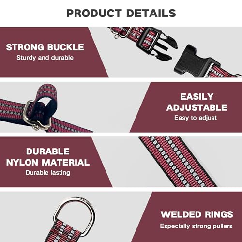 Hikiko Animal Collar in Small, Burgundy