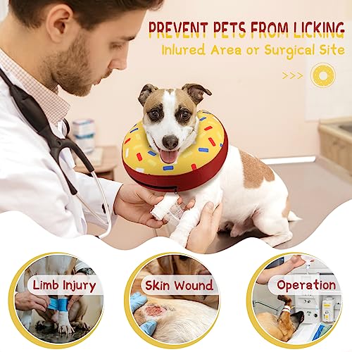 Supet Animal Recovery Collar Cone in XS(Neck 4"-7"), Donut Yellow