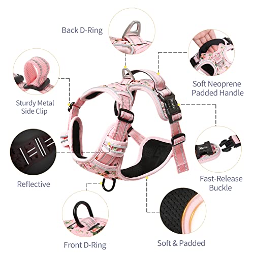 HEELE Animal Harness in XS, Flower-Pink