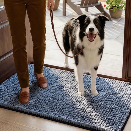 EHEYCIGA Pet Bed Mat in 30x20inch, Navy Blue