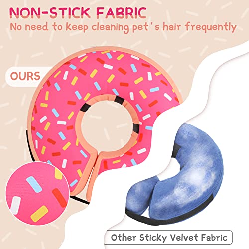 Supet Animal Recovery Collar Cone in XS(Neck 4"-7"), Donut Pink