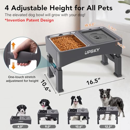 UPSKY Pet Feeder in D-3 in 1 (Grey)