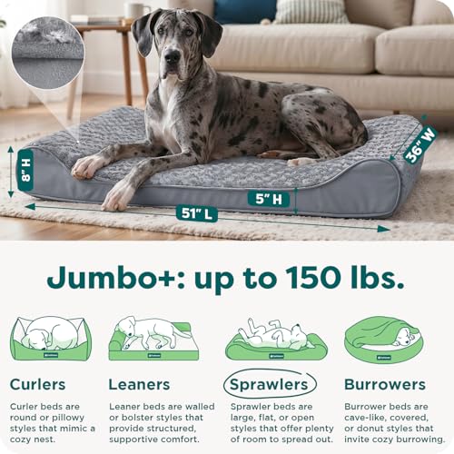 Furhaven Pet Bed Mat in Jumbo Plus, Ultra Plush (Gray)