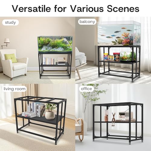 MEWSDEN Item Stand in (10 Gallon)24.8"x9.25", Black