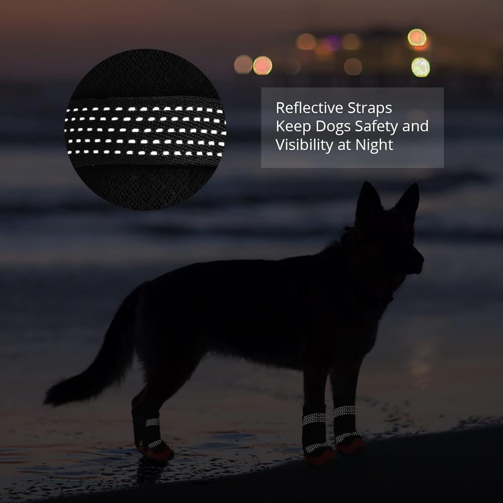 MUSIMC Paw Hoof Protector in Size 1: 1.57''x1.37''(L*W), B-Black red