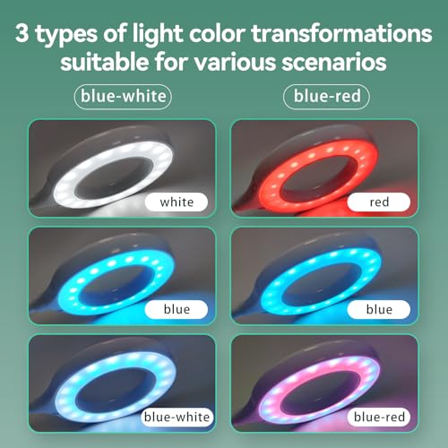 Teddykala Lamp in Oval+BlueWhite+Timer+Dimmer+8 Gal, White