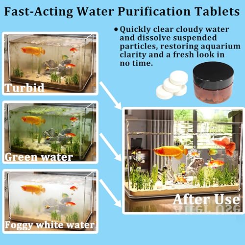 LeoTube Aquarium Pond Water Treatment in 1, White
