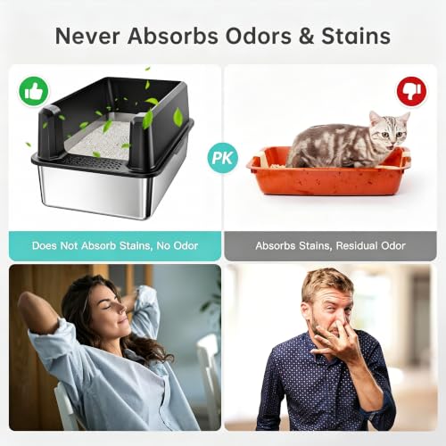 WoofiGo Litter Box in XL Extra Large, 23 - Black (Pack of 1)