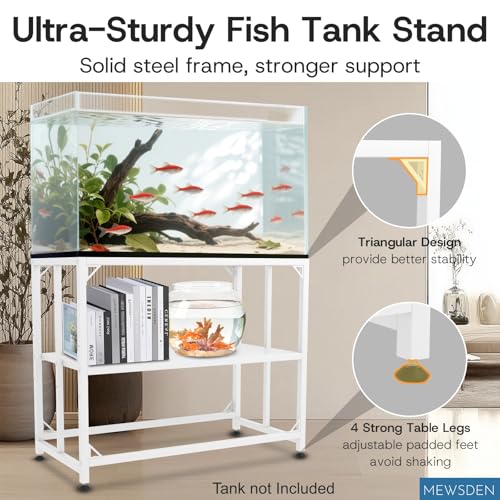MEWSDEN Item Stand in (10 Gallon)24.8"x9.25", White