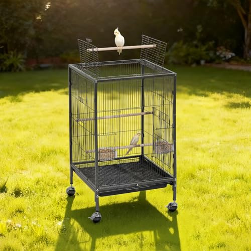 VEVOR Animal Cage in 18.0"L x 18.0"W x 30.0"H, Black