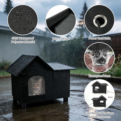 GINDOOR Animal Shelter in Black