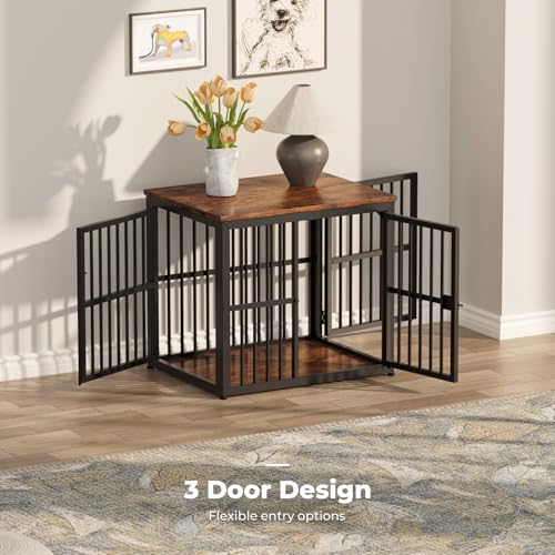 Lyromix Animal Cage in 26.9"L x 20.9"W x 24.0"H, Brown