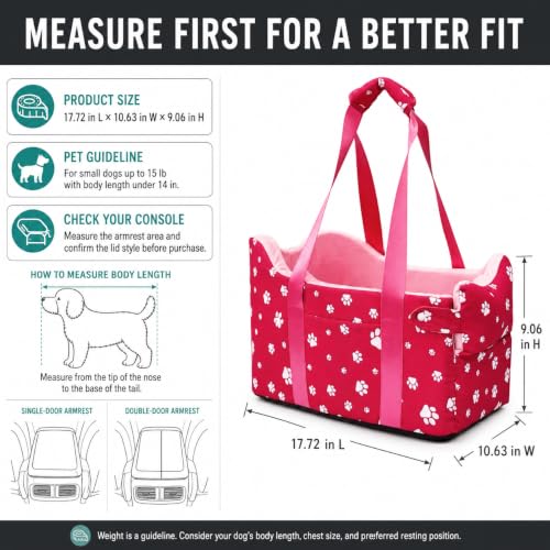 Cullaby Pet Seat in Small, Rose Red