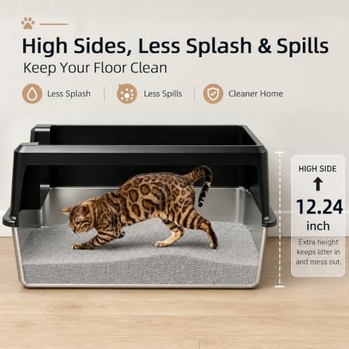 WoofiGo Litter Box in XL Extra Large, 23 - Black (Pack of 1)
