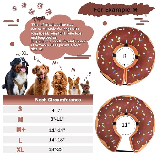 Cneo Animal Recovery Collar Cone in S（neck 4"-7"）, Brown
