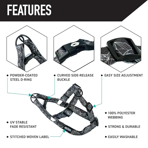 Wolfgang Man & Beast Animal Harness in Small (5/8 Inch x 12-18 Inch), WolfMountain Print