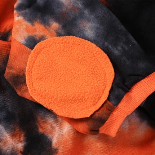 PriPre Pet Apparel in Large, Black Orange