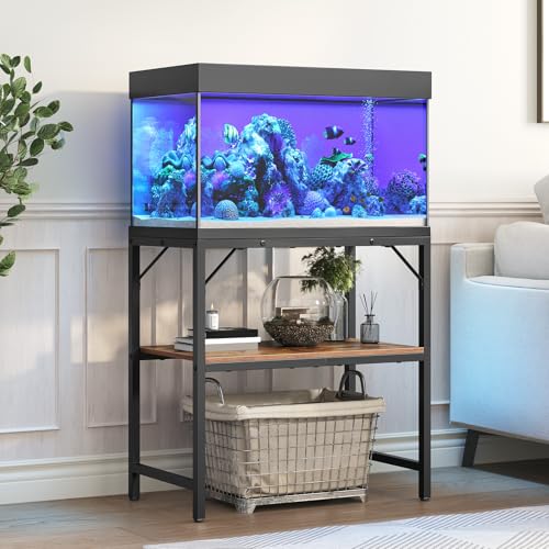 MAHANCRIS Item Stand in 20 Gallon, Rustic Brown