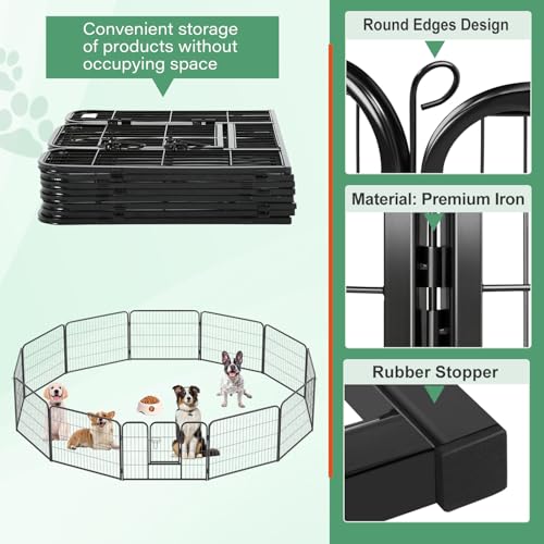 FDW Pet Playpen in Black