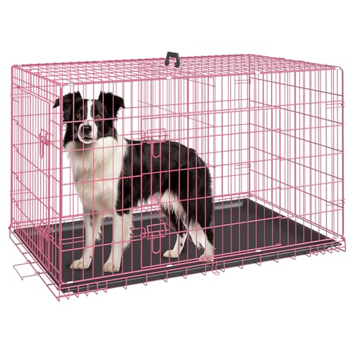 FDW Animal Cage in 36.0"L x 22.0"W x 24.0"H, Pink
