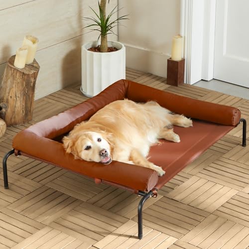 RRPETHOME Pet Bed Mat in 36.0"L x 26.0"W x 8.0"Th, light caramel