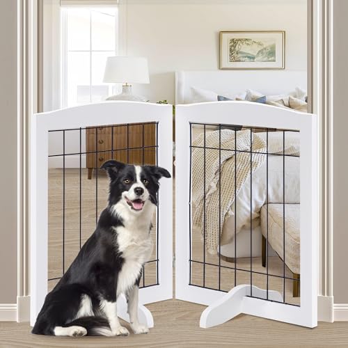 LZRS Temporary Gate in 30"Height-2 Panel, White