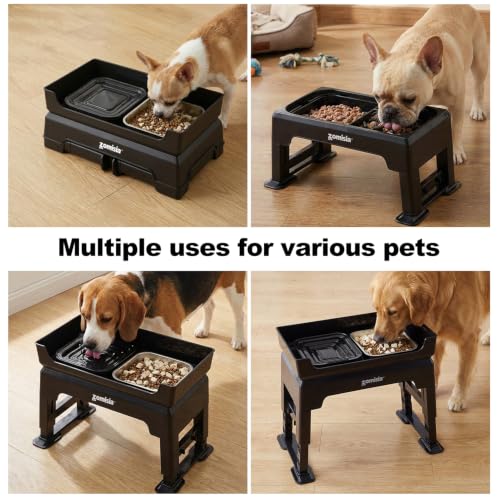 ZOMISIA Pet Feeder in 2L, Black
