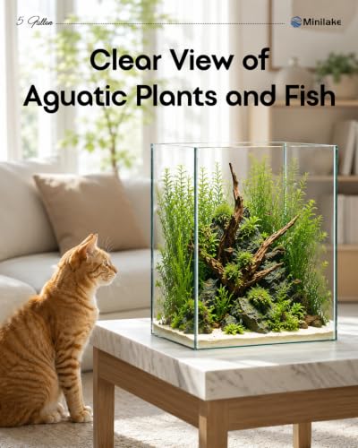 minilake Vivarium in 5 Gallon Vertical, Transparent
