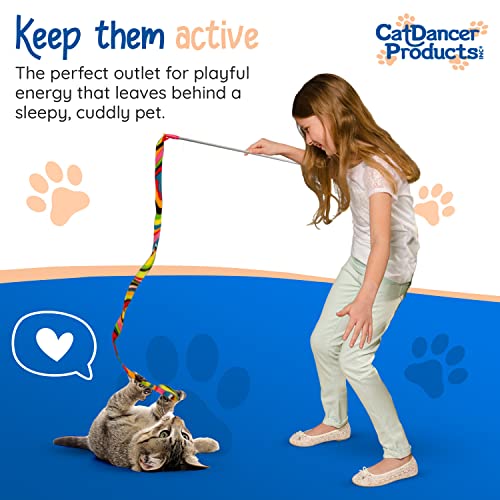 Cat Dancer Pet Toy in 1 pack, Multi Color Pattern (Colors Vary)