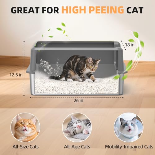 WoofiGo Litter Box in X-Large, 3 - Light Gray (Pack of 1)