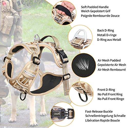 HEELE Animal Harness in S, Camo Tan
