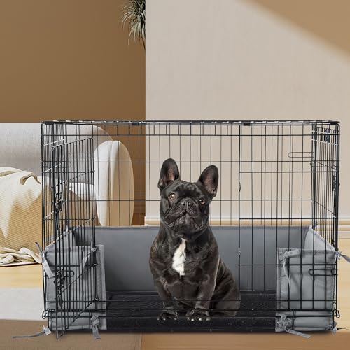 HOMBYS Animal Cage in 24.0"L x 17.0"W x 10.0"H, Grey