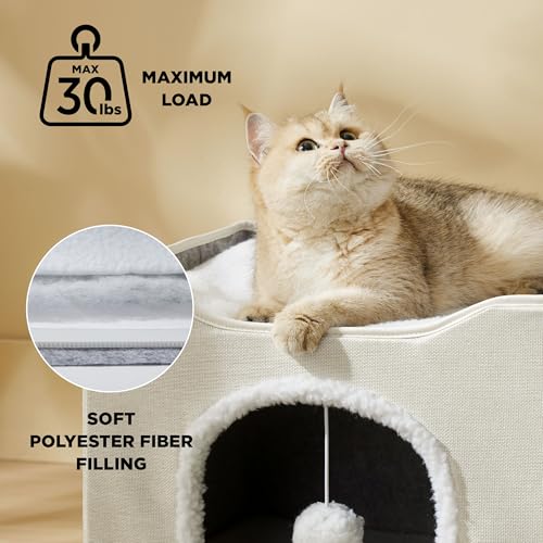Bedsure Pet Activity Structure in Single, Ivory