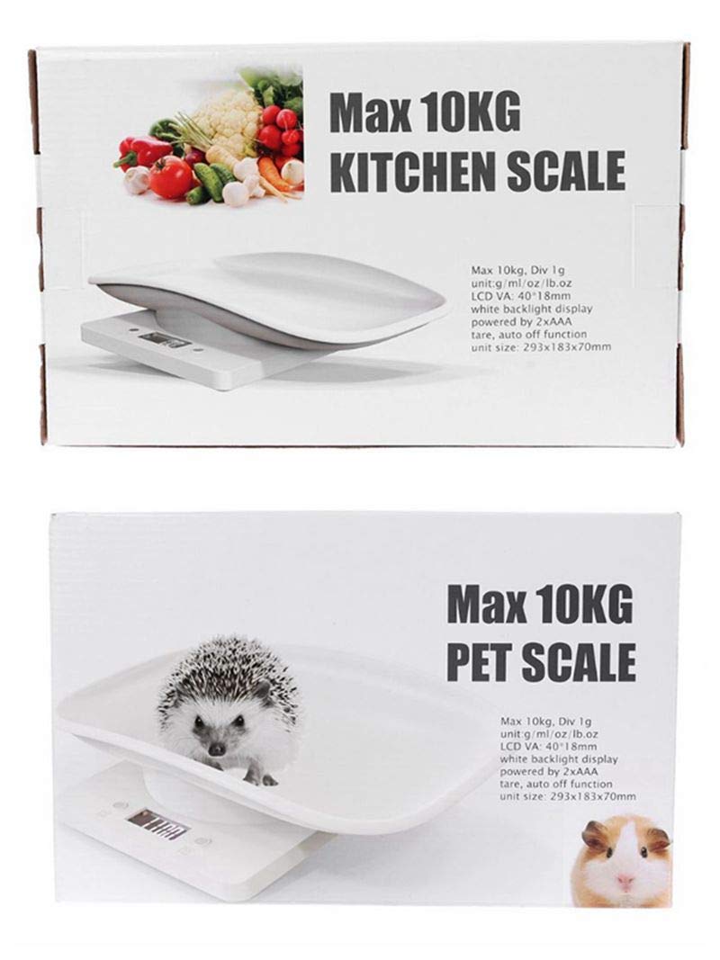 DWSFADA Weigh Scale in 11.42x7.09x1.57 Inch (Pack of 1), 22 lb Scale