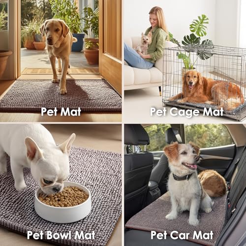 EHEYCIGA Pet Bed Mat in 24x16inch, Brown