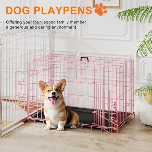 FDW Animal Cage in 30.0"L x 18.0"W x 20.0"H, Pink