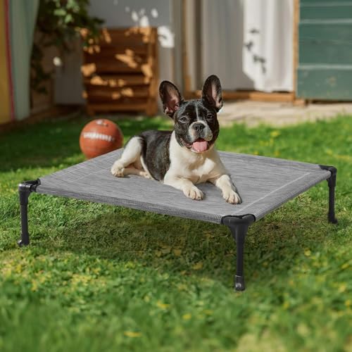 Veehoo Pet Bed Mat in 32.0"L x 25.0"W x 7.0"Th, Black Silver