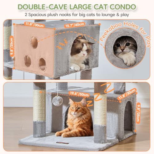 Taoqimiao Pet Activity Structure in 79 inch, Light Gray