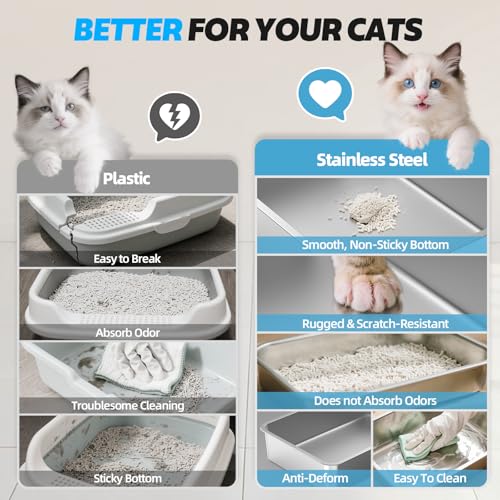 WoofiGo Litter Box in Extra Large, 14 - Light Gray (Pack of 1)