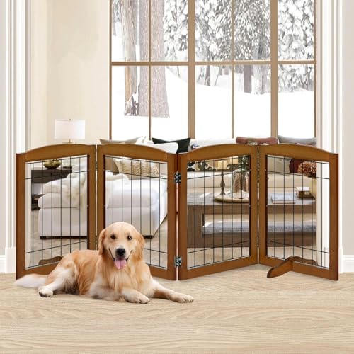 LZRS Temporary Gate in 30"Height-4 Panel, Black