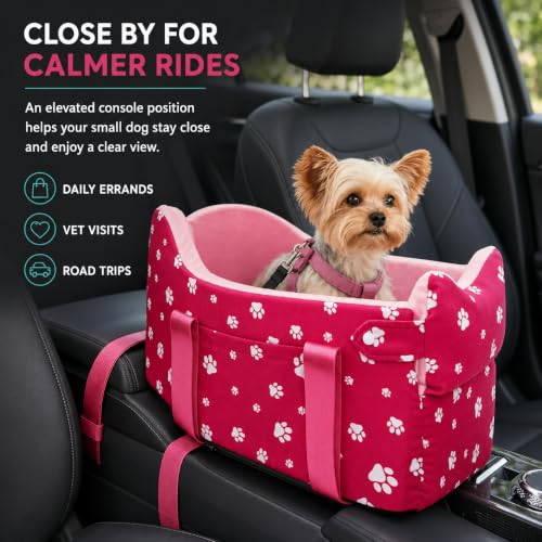 Cullaby Pet Seat in Small, Rose Red