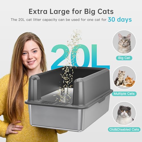 WoofiGo Litter Box in X-Large, 5 - Dark Gray (Pack of 1)