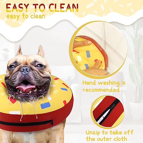 Supet Animal Recovery Collar Cone in XS(Neck 4"-7"), Donut Yellow